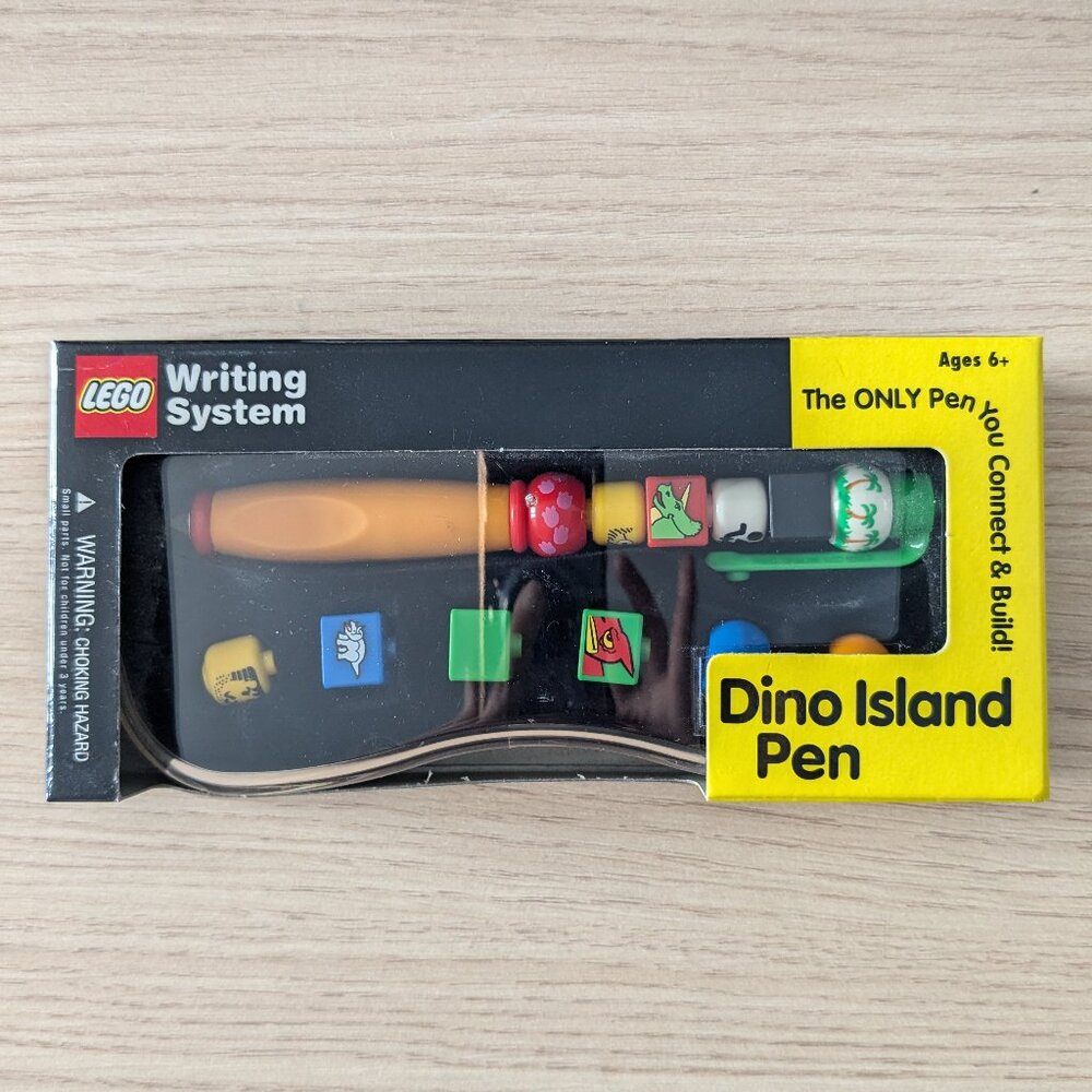 NIB* Vintage LEGO Writing Systems Dino Island Pen Series 2 #1524 - Y2K